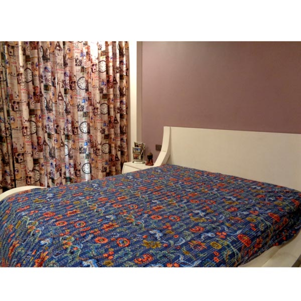 Cotton Handmade Kantha Bed Cover