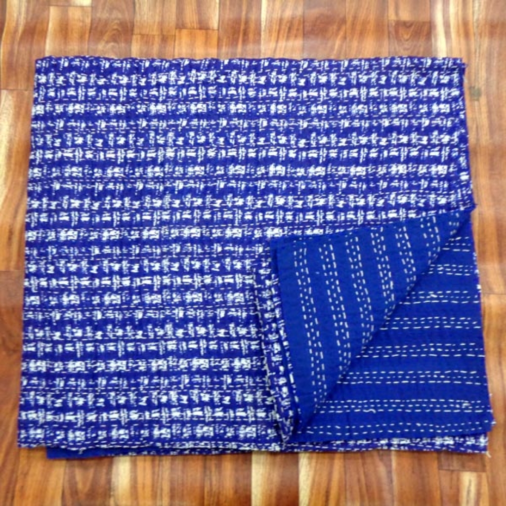 Cotton Handmade Kantha Bed Cover