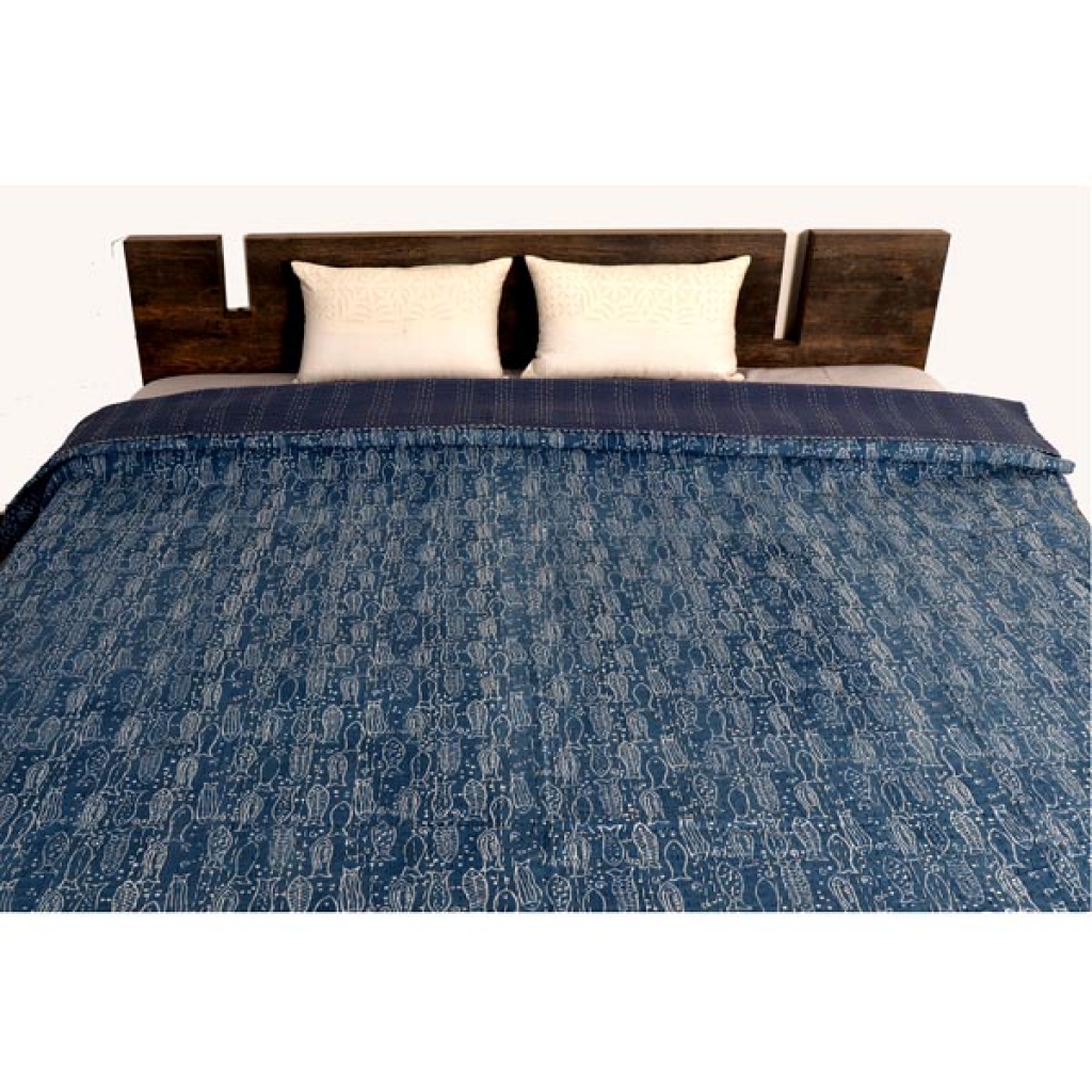 Cotton Handmade Kantha Bed Cover