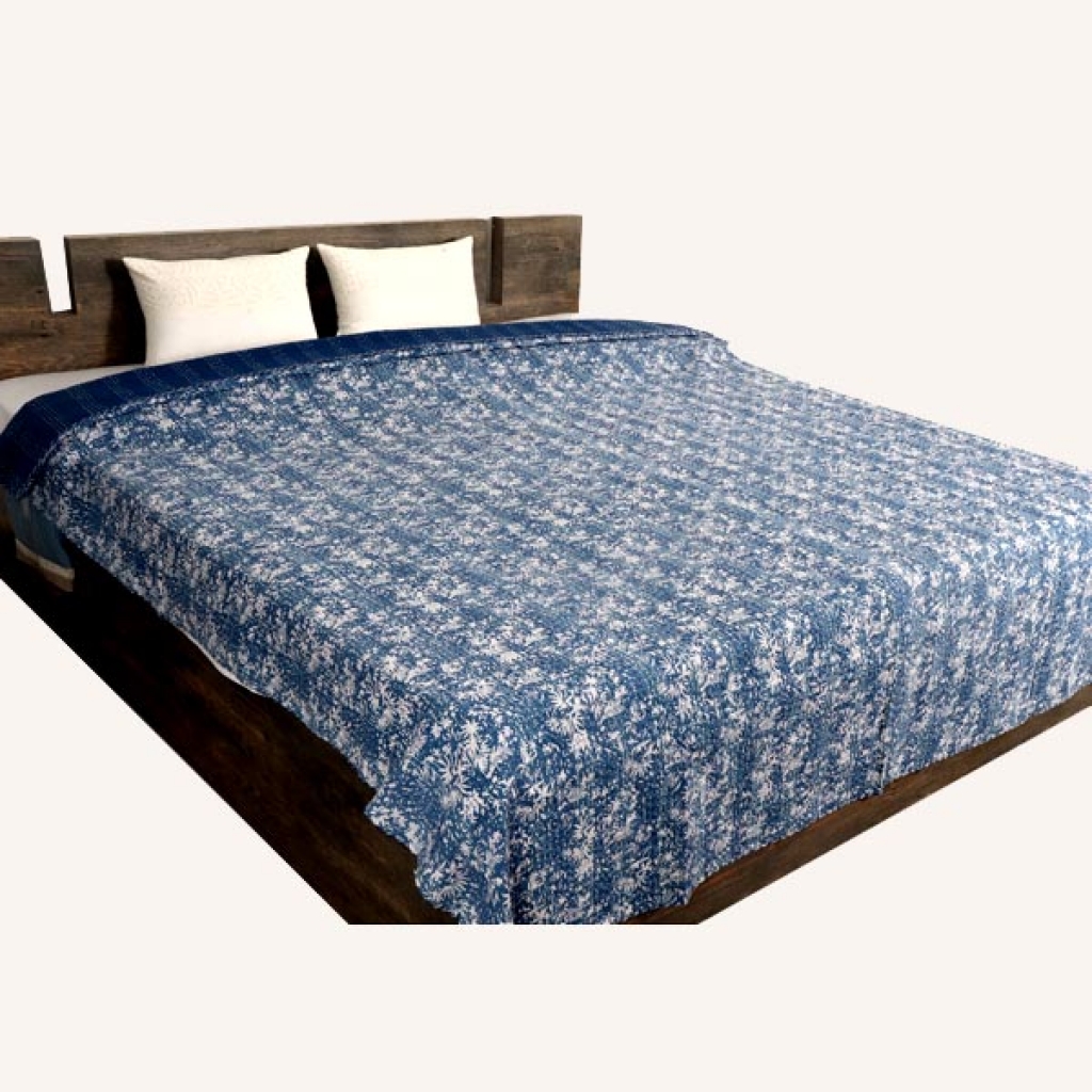 Cotton Handmade Kantha Bed Cover
