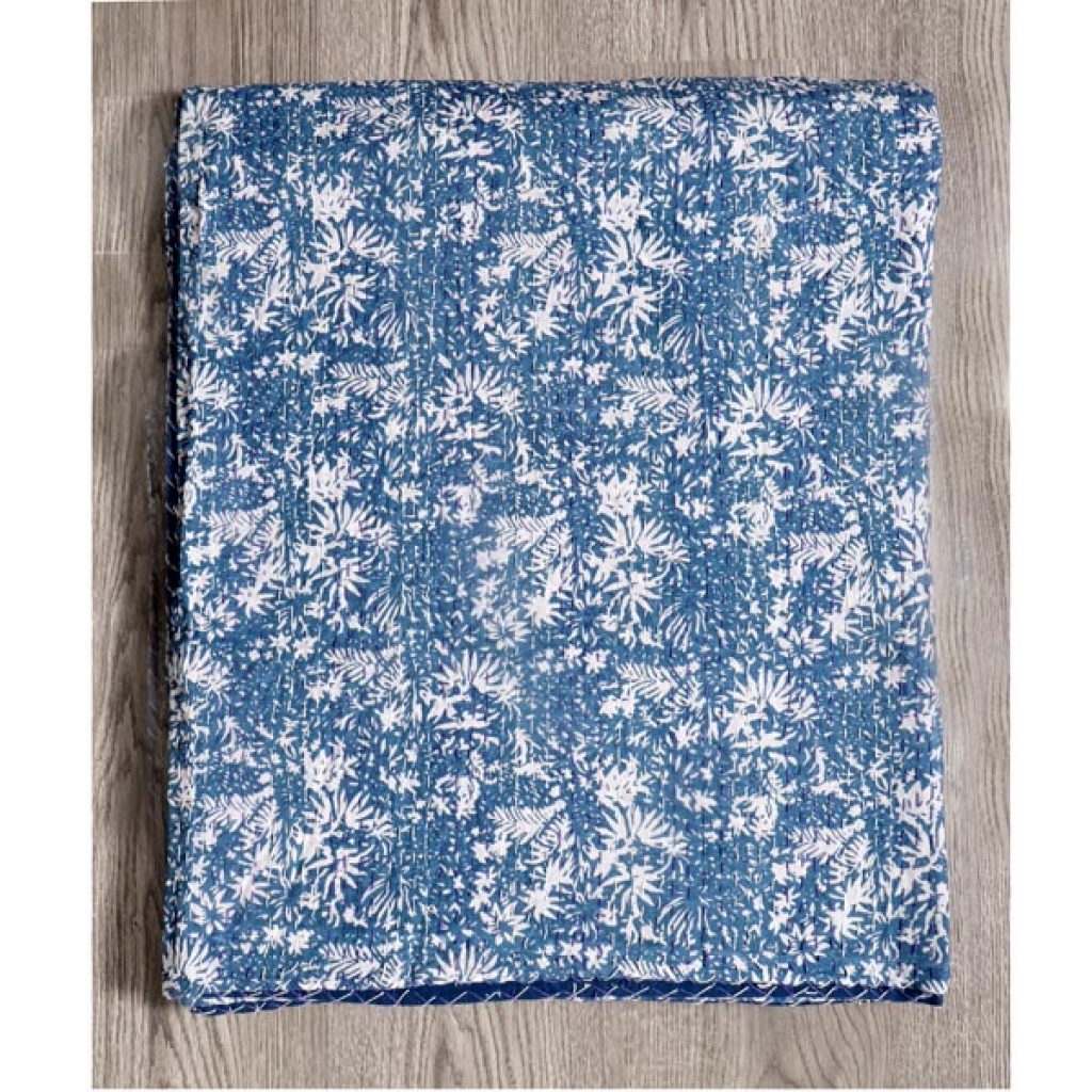 Cotton Handmade Kantha Bed Cover
