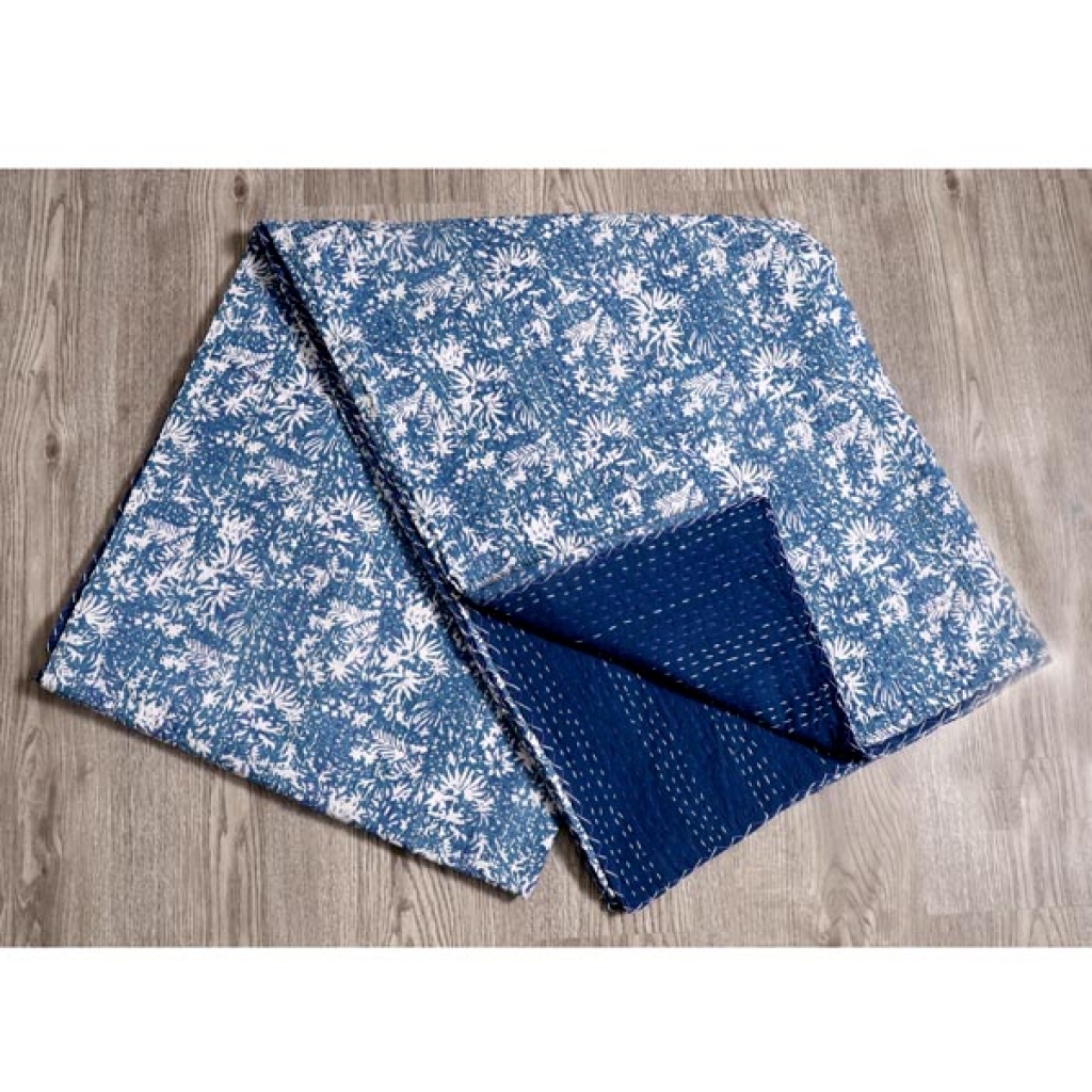 Cotton Handmade Kantha Bed Cover