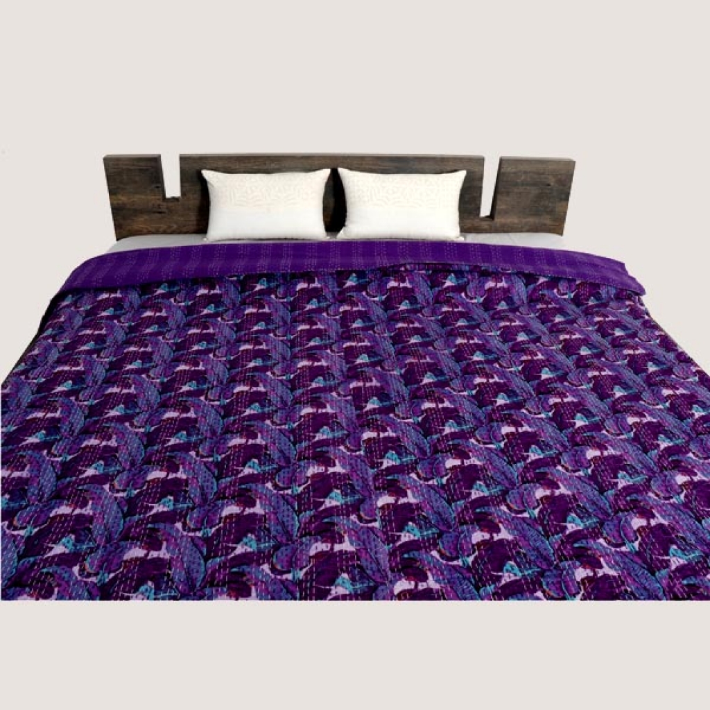 Cotton Handmade Kantha Bed Cover
