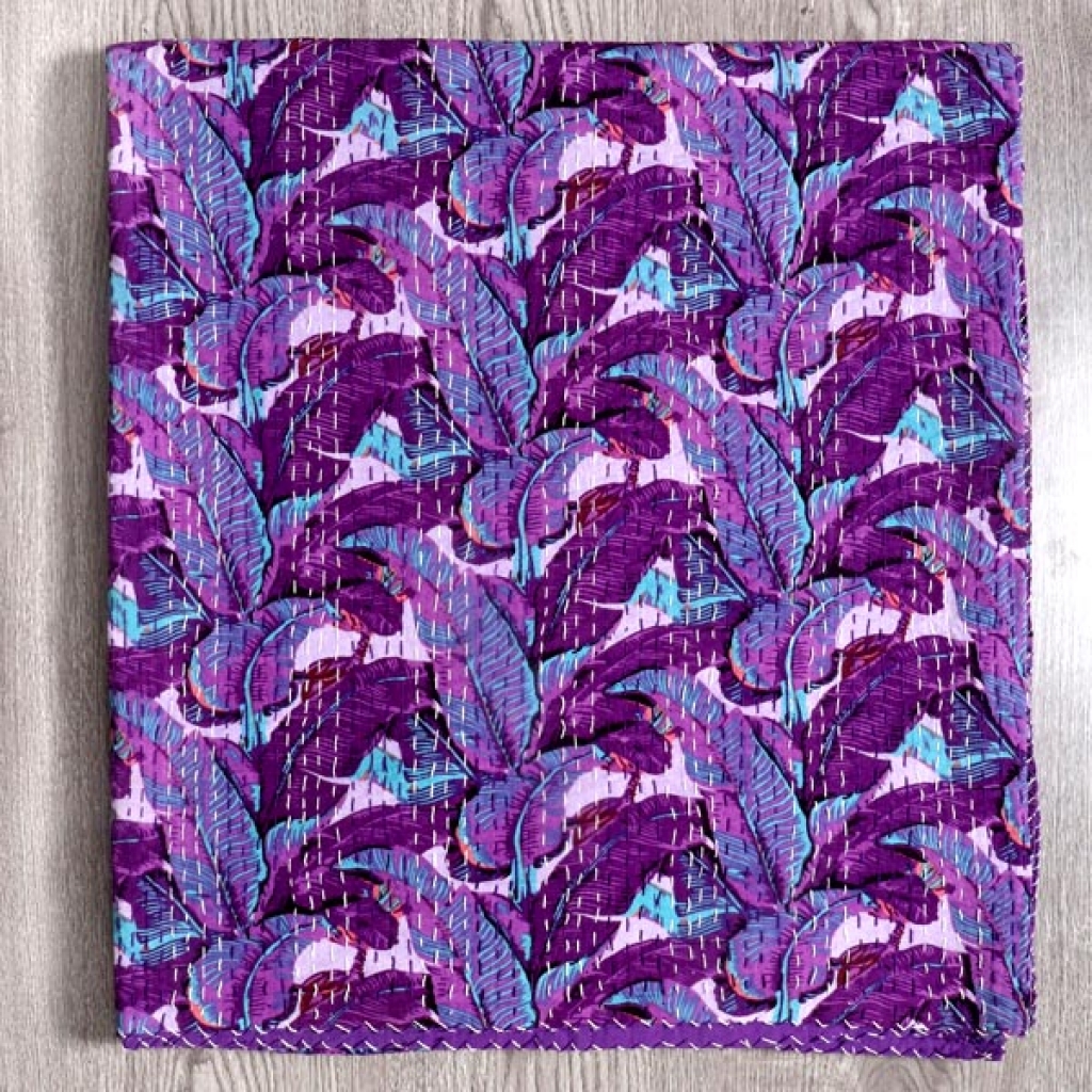 Cotton Handmade Kantha Bed Cover