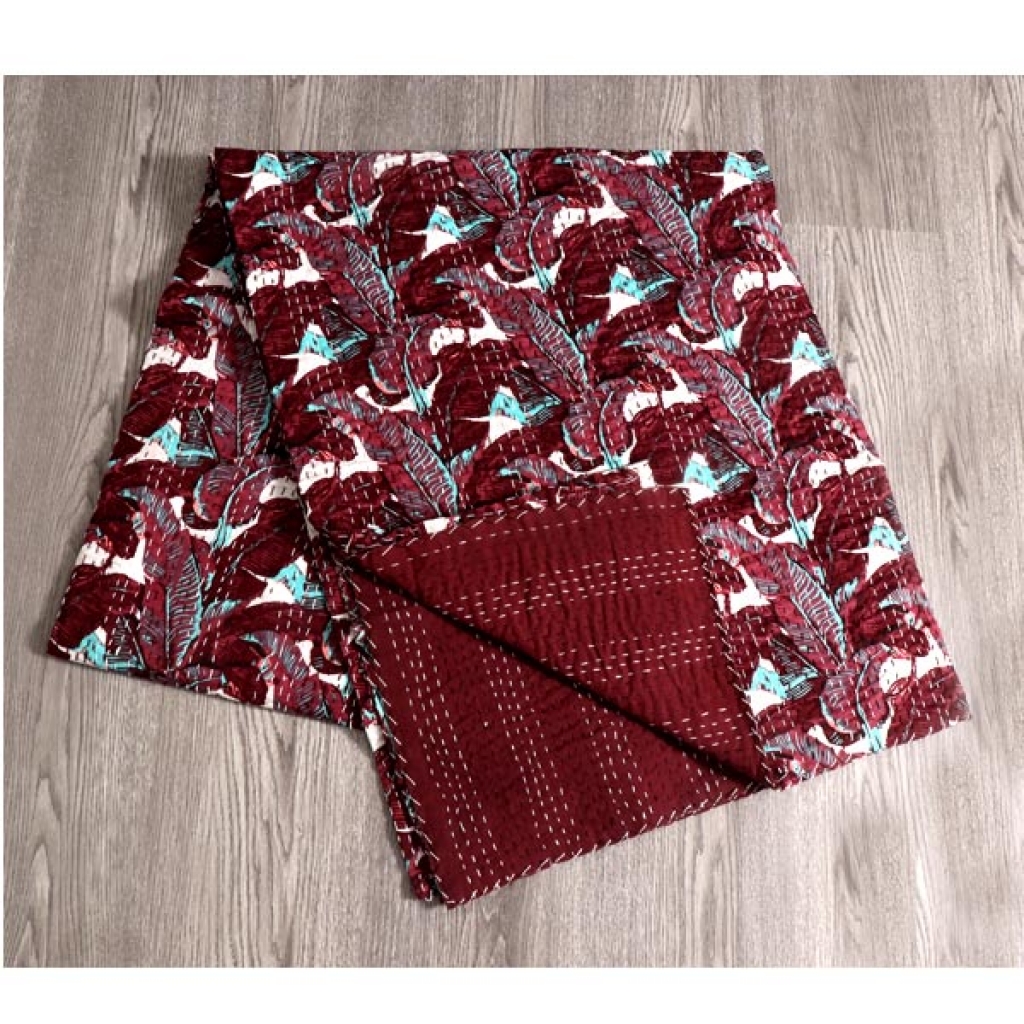 Cotton Handmade Kantha Bed Cover