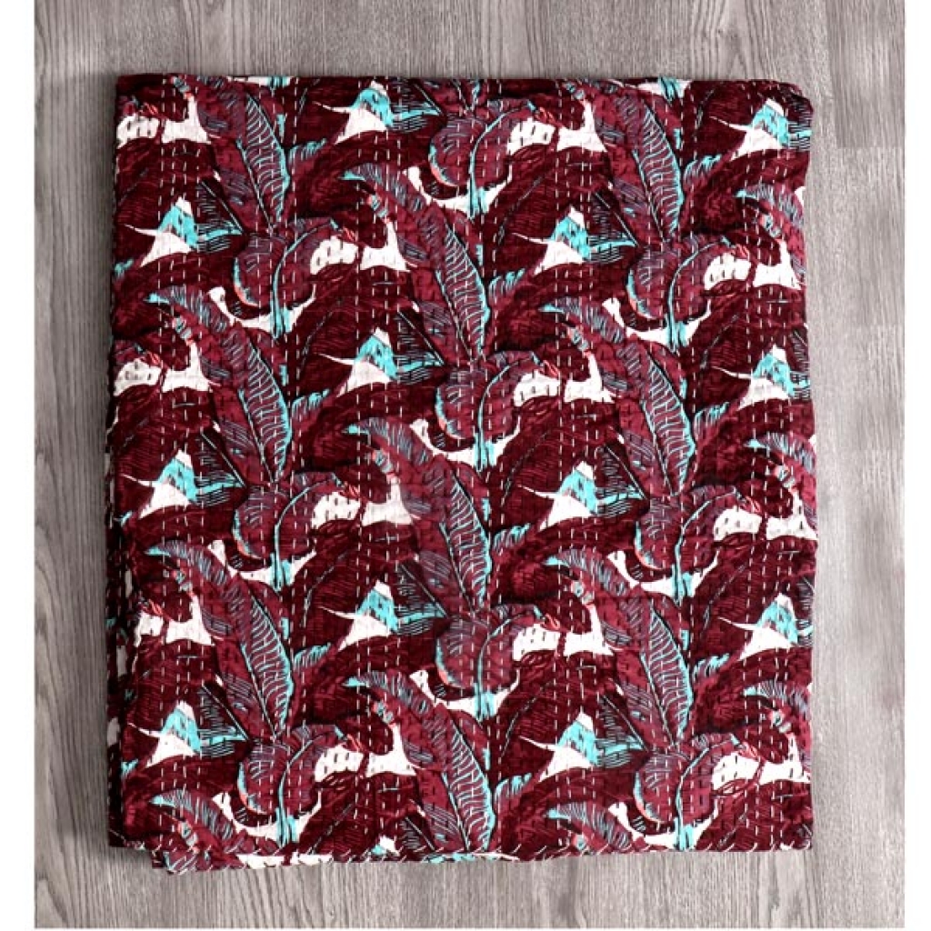 Cotton Handmade Kantha Bed Cover