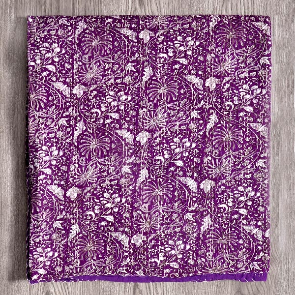 Cotton Handmade Kantha Bed Cover