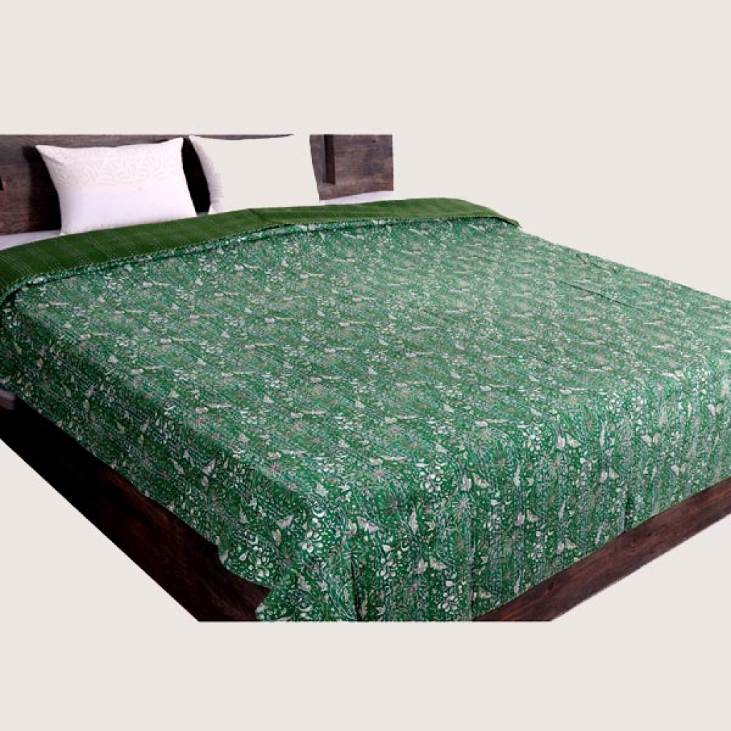 Cotton Handmade Kantha Bed Cover
