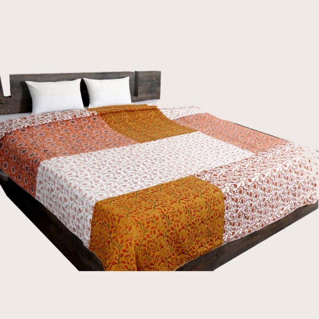 Cotton Handmade Kantha Bed Cover