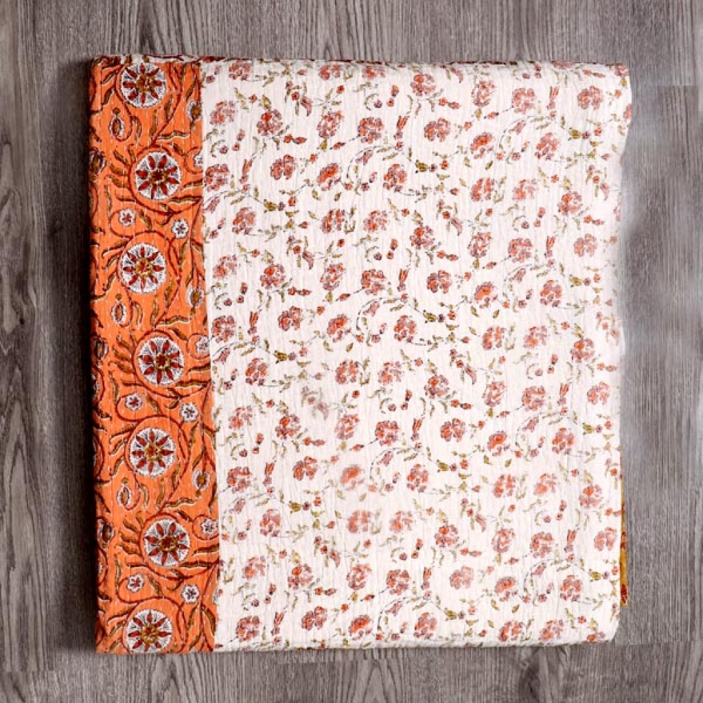 Cotton Handmade Kantha Bed Cover