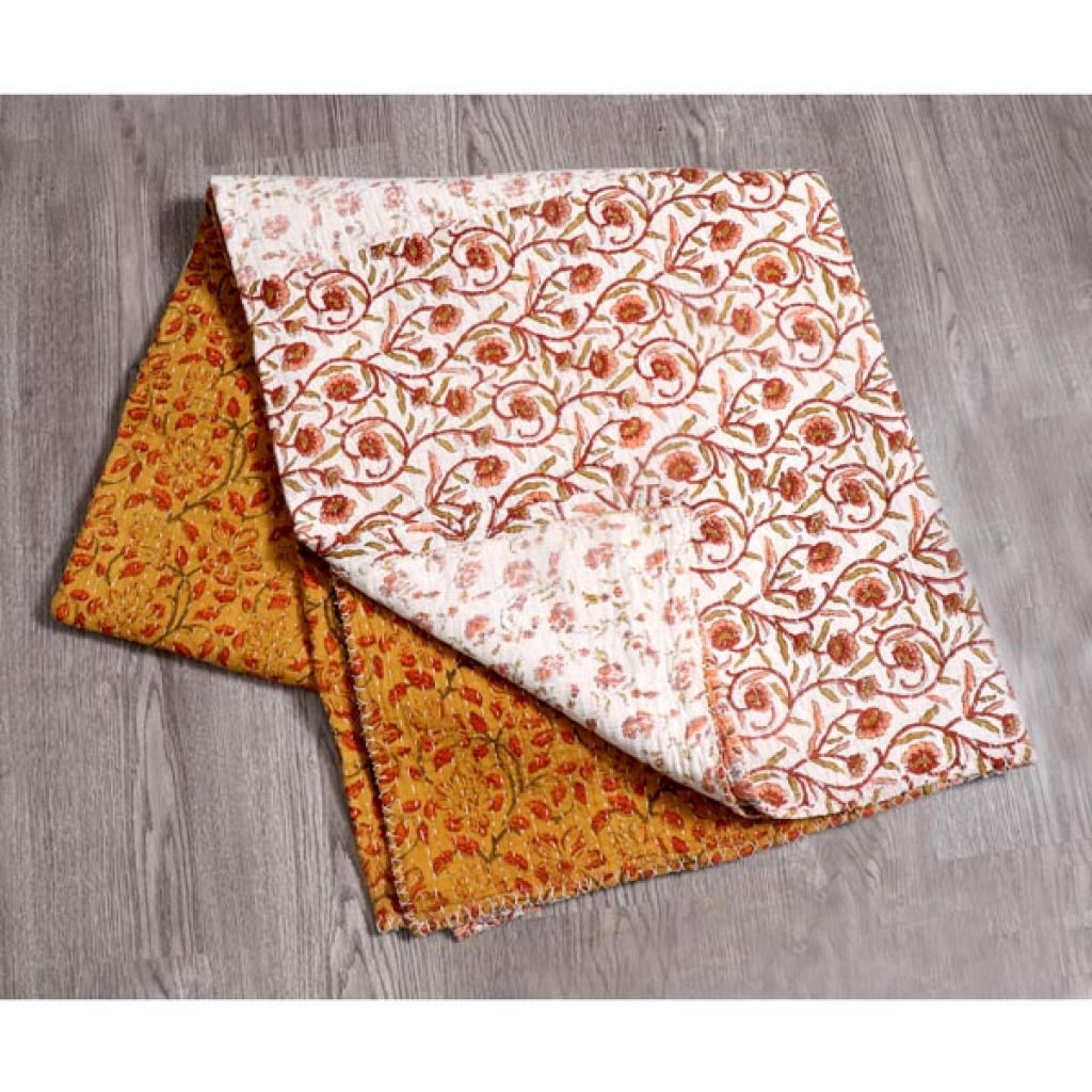 Cotton Handmade Kantha Bed Cover