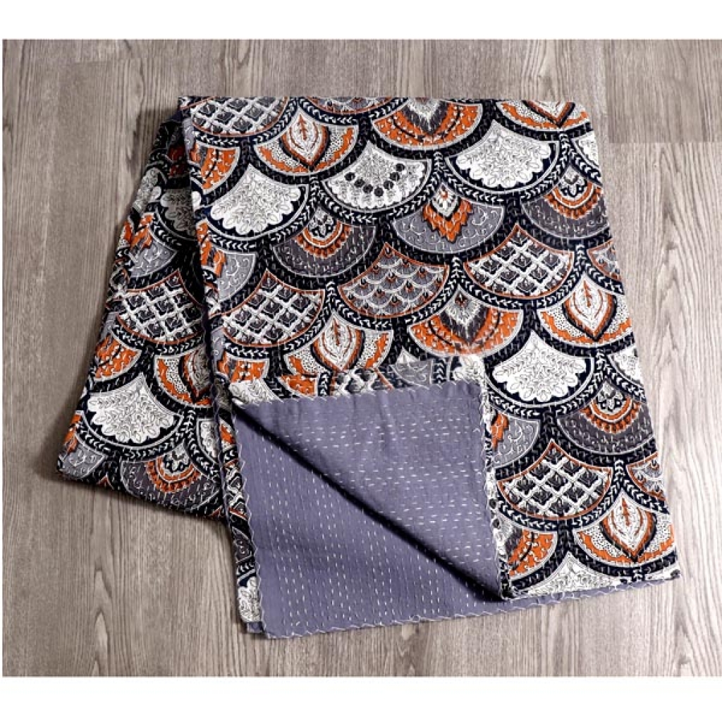 Cotton Handmade Kantha Bed Cover