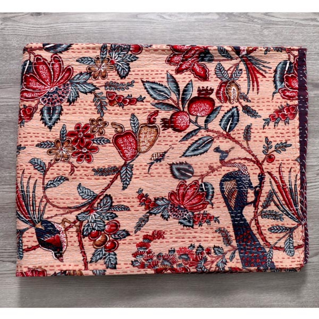 Cotton Handmade Kantha Bed Cover