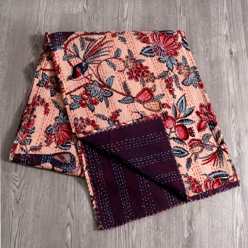 Cotton Handmade Kantha Bed Cover