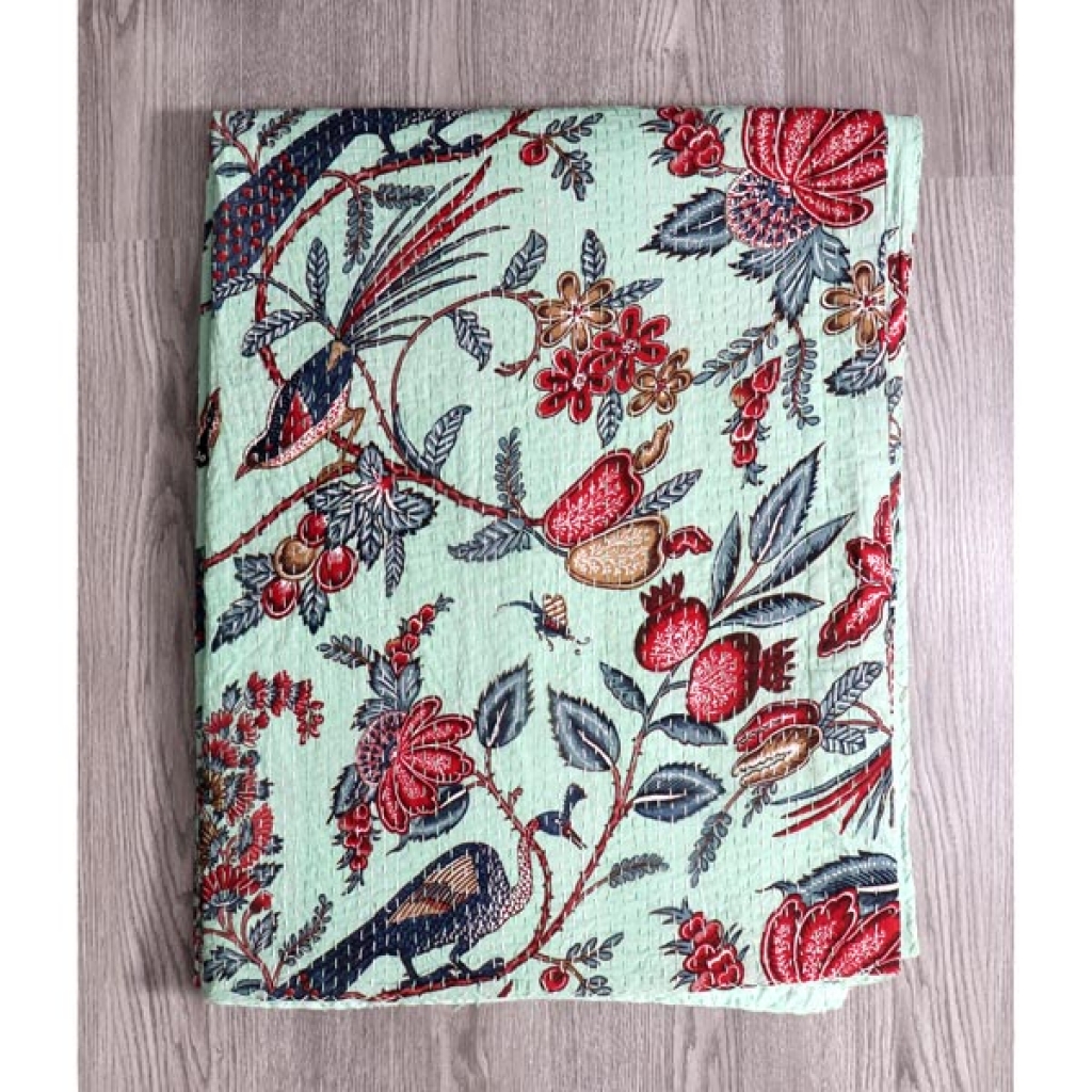 Cotton Handmade Kantha Bed Cover