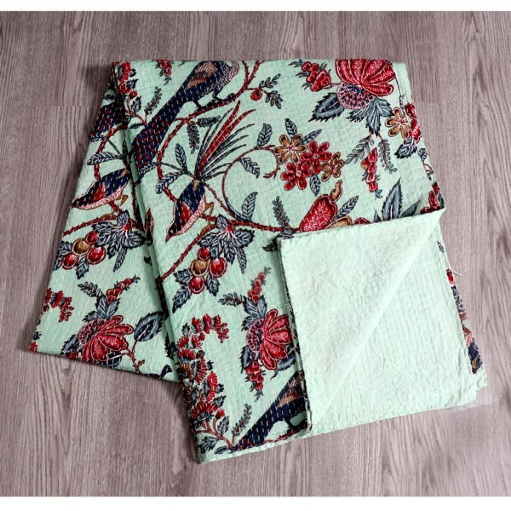 Cotton Handmade Kantha Bed Cover