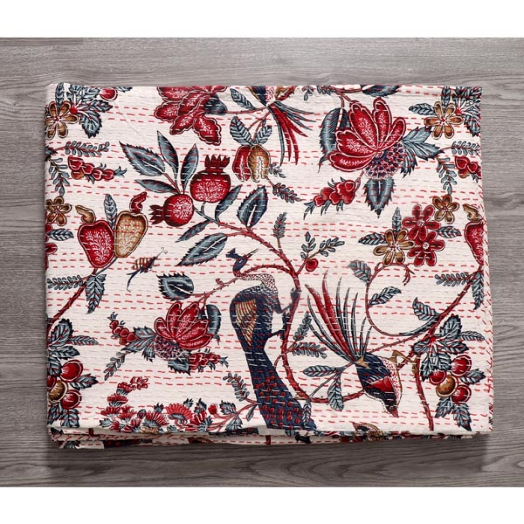 Cotton Handmade Kantha Bed Cover