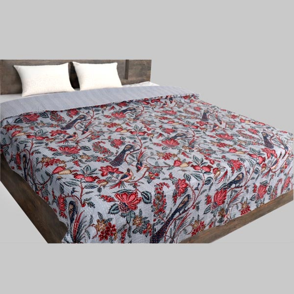 Cotton Handmade Kantha Bed Cover