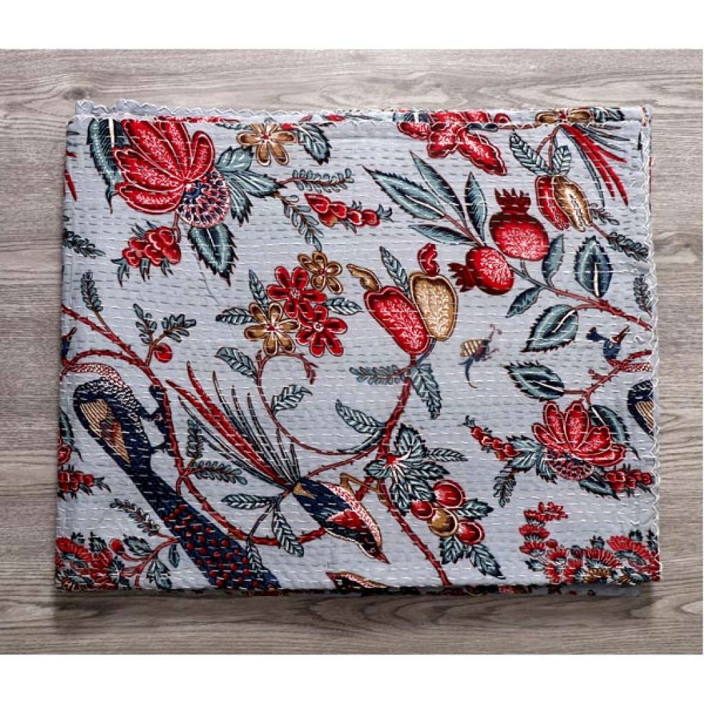 Cotton Handmade Kantha Bed Cover