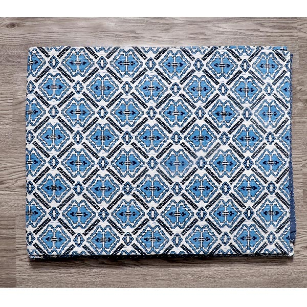 Handmade Cotton Kantha Bed Cover