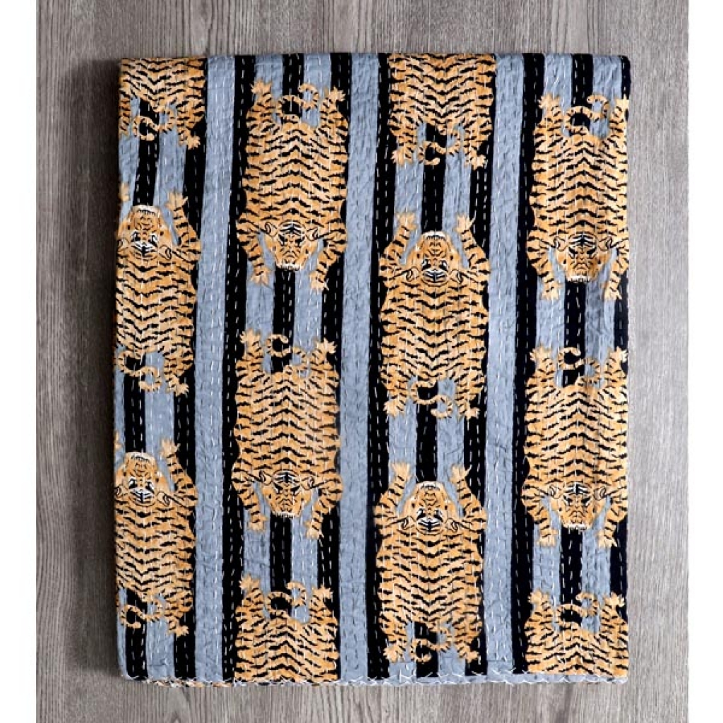 Handmade Cotton Kantha Bed Cover