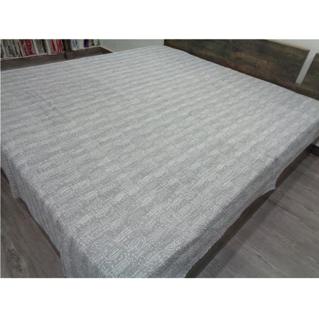 Handmade Cotton Kantha Bed Cover