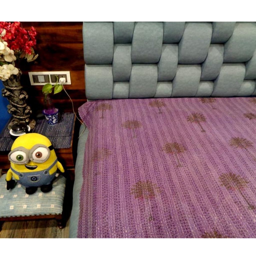 Handmade Cotton Kantha Bed Cover