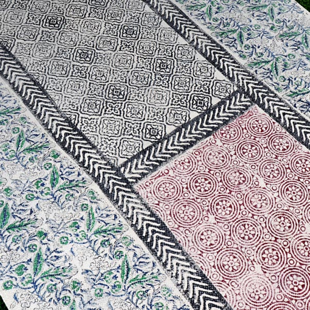 HANDMADE COTTON PRINTED DARI