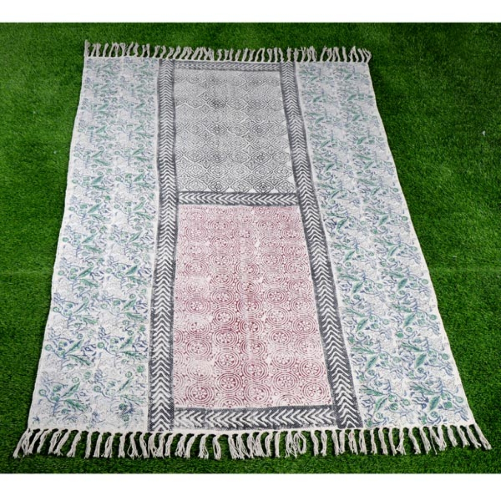 HANDMADE COTTON PRINTED DARI