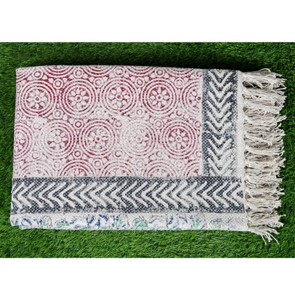 HANDMADE COTTON PRINTED DARI