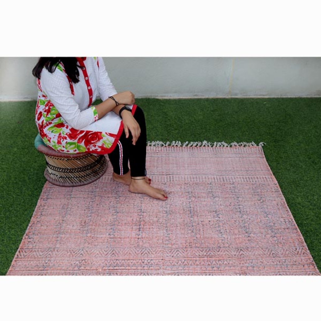 HANDMADE COTTON HAND BLOCK ALL OVER PRINT DARI