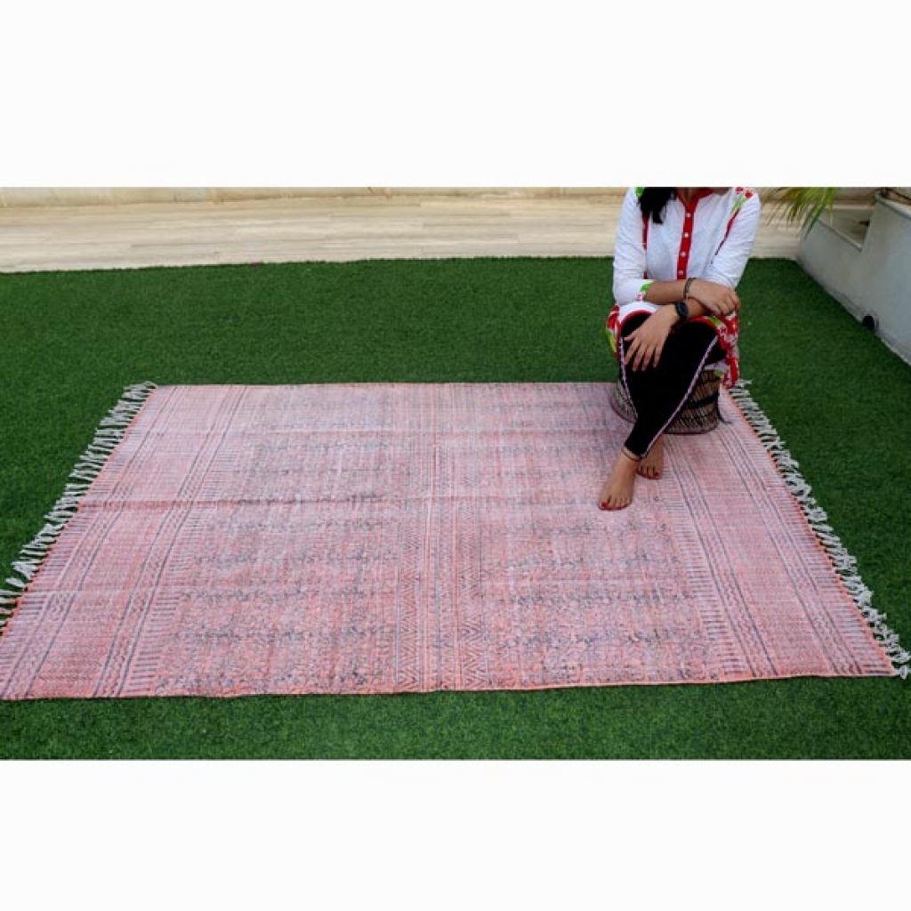 HANDMADE COTTON HAND BLOCK ALL OVER PRINT DARI