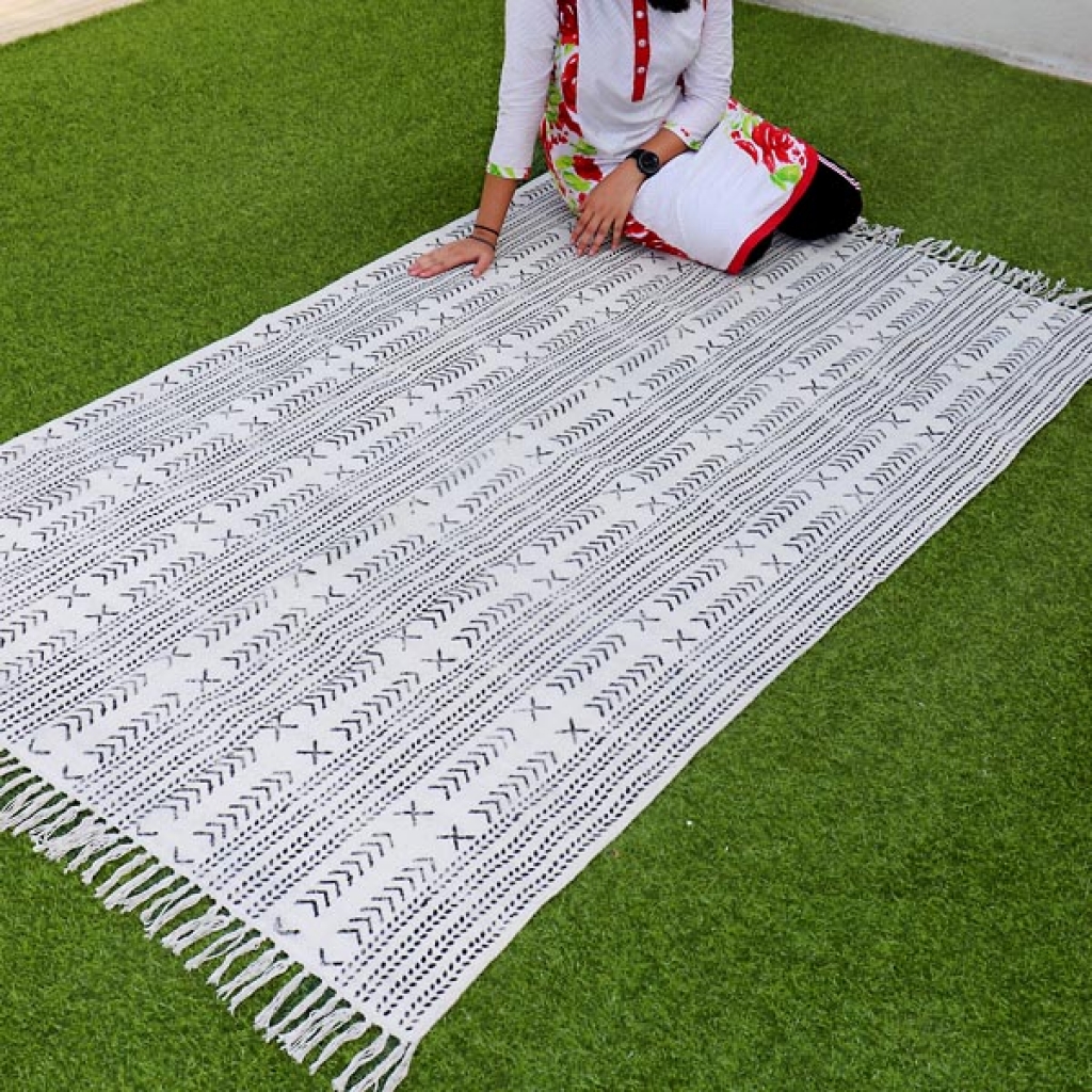 HANDMADE COTTON HAND BLOCK ALL OVER PRINT DARI