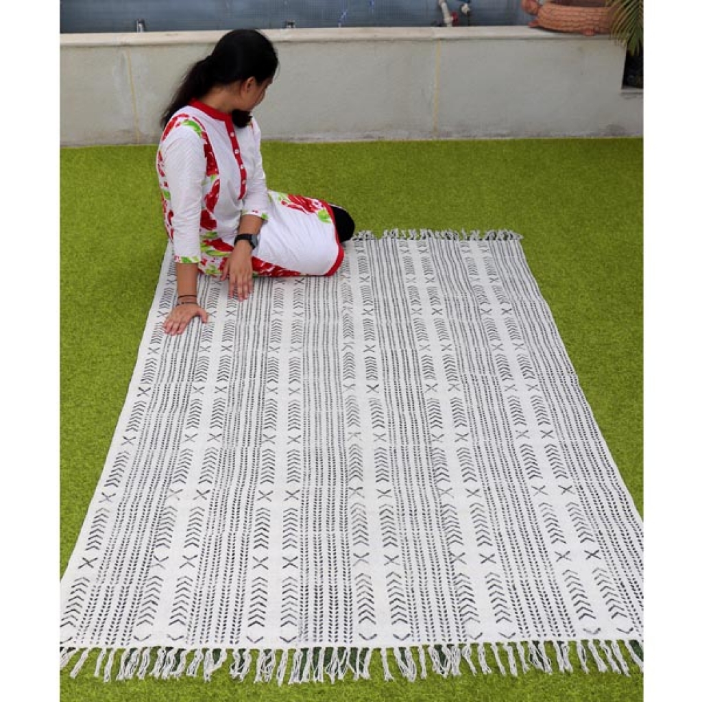 HANDMADE COTTON HAND BLOCK ALL OVER PRINT DARI