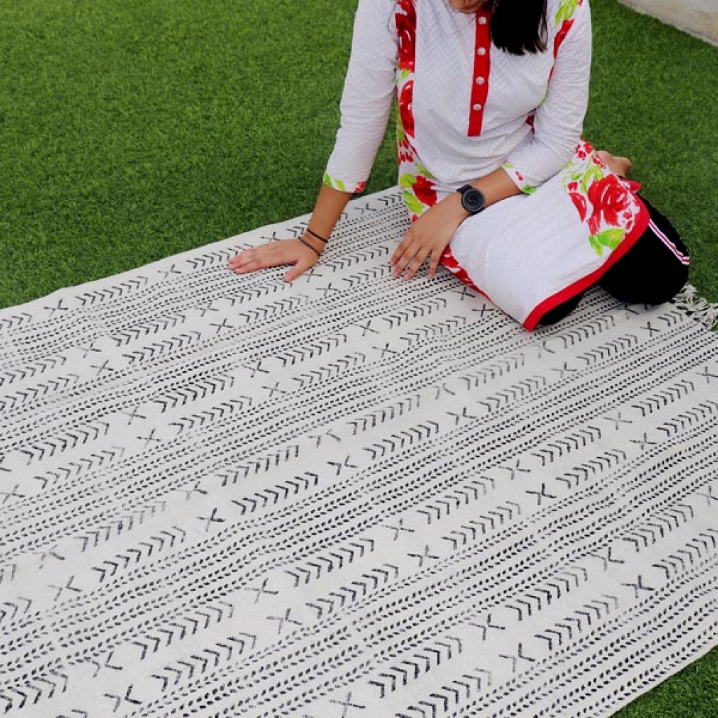 HANDMADE COTTON HAND BLOCK ALL OVER PRINT DARI