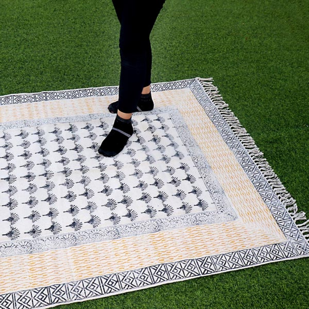 HANDMADE COTTON HAND BLOCK ALL OVER PRINT DARI