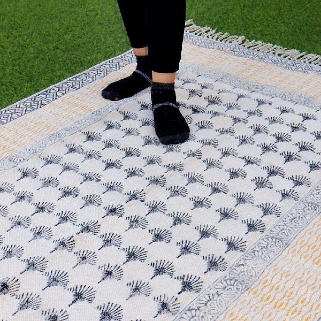 HANDMADE COTTON HAND BLOCK ALL OVER PRINT DARI