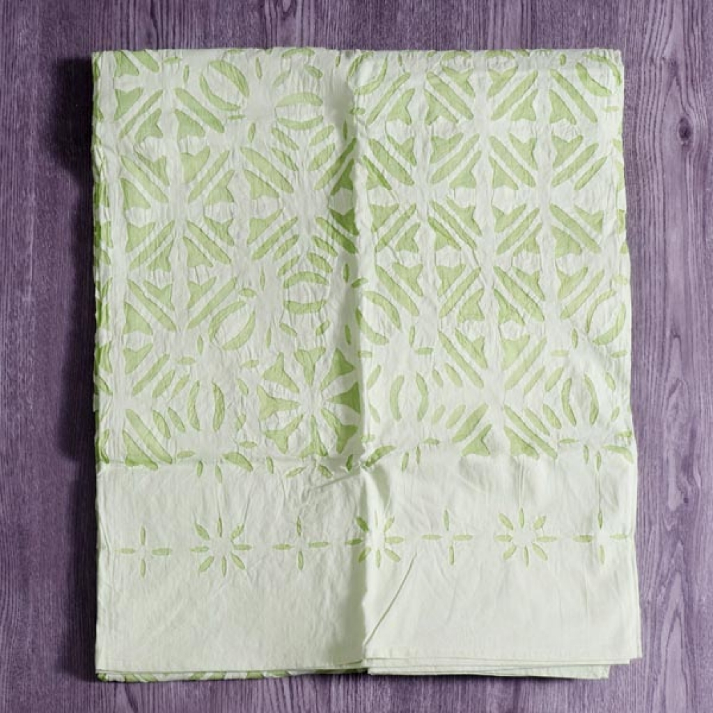 Handmade Antique Design Cut Work Bedsheet