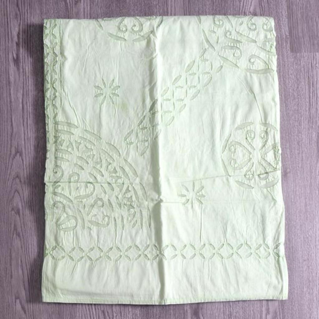 Handmade Antique Design Cut Work Bedsheet