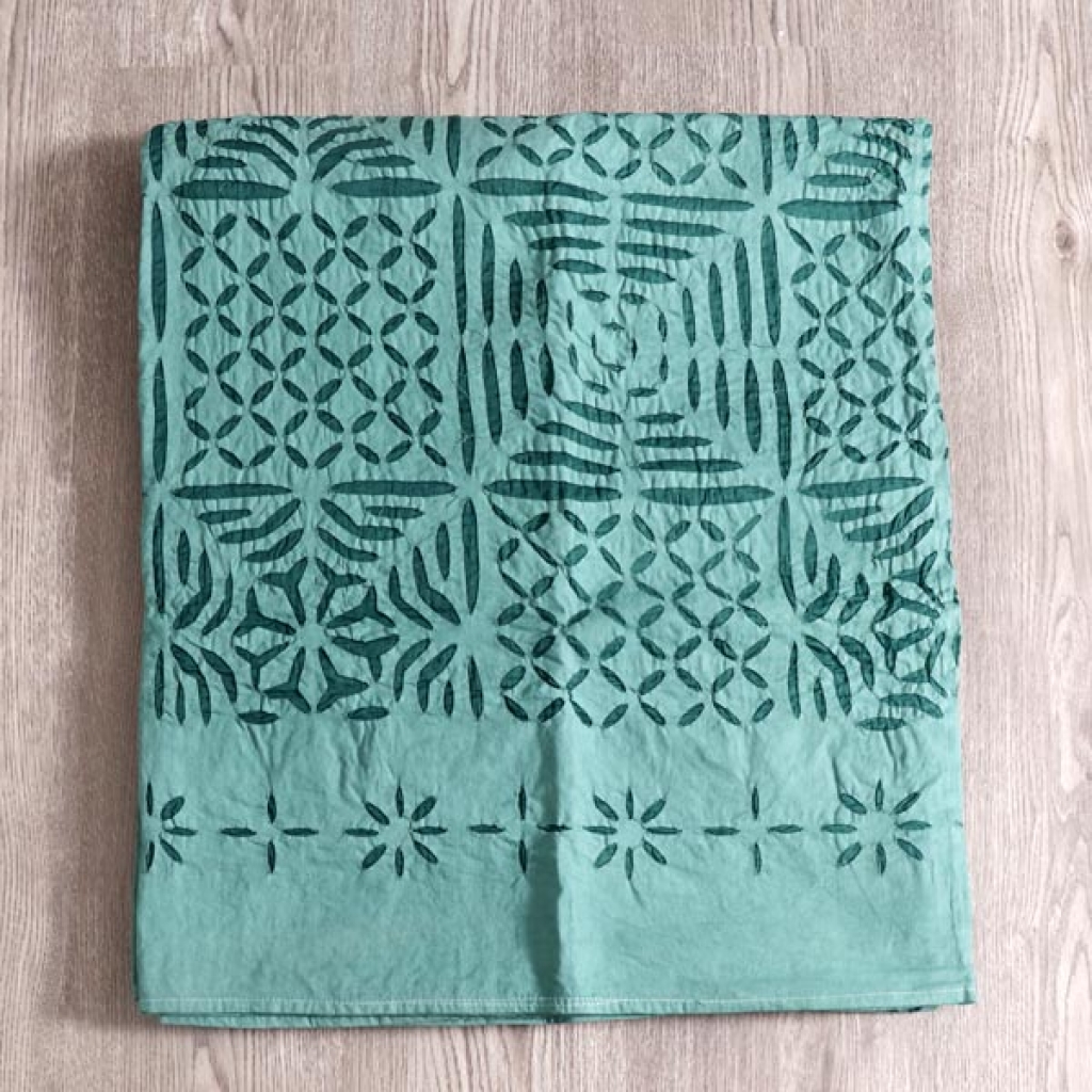 Handmade Antique Design Cut Work Bedsheet