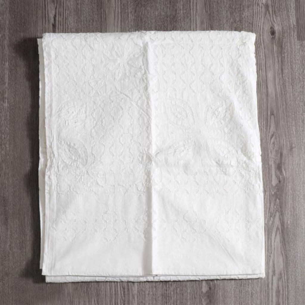 Handmade Antique Design Cut Work Bedsheet