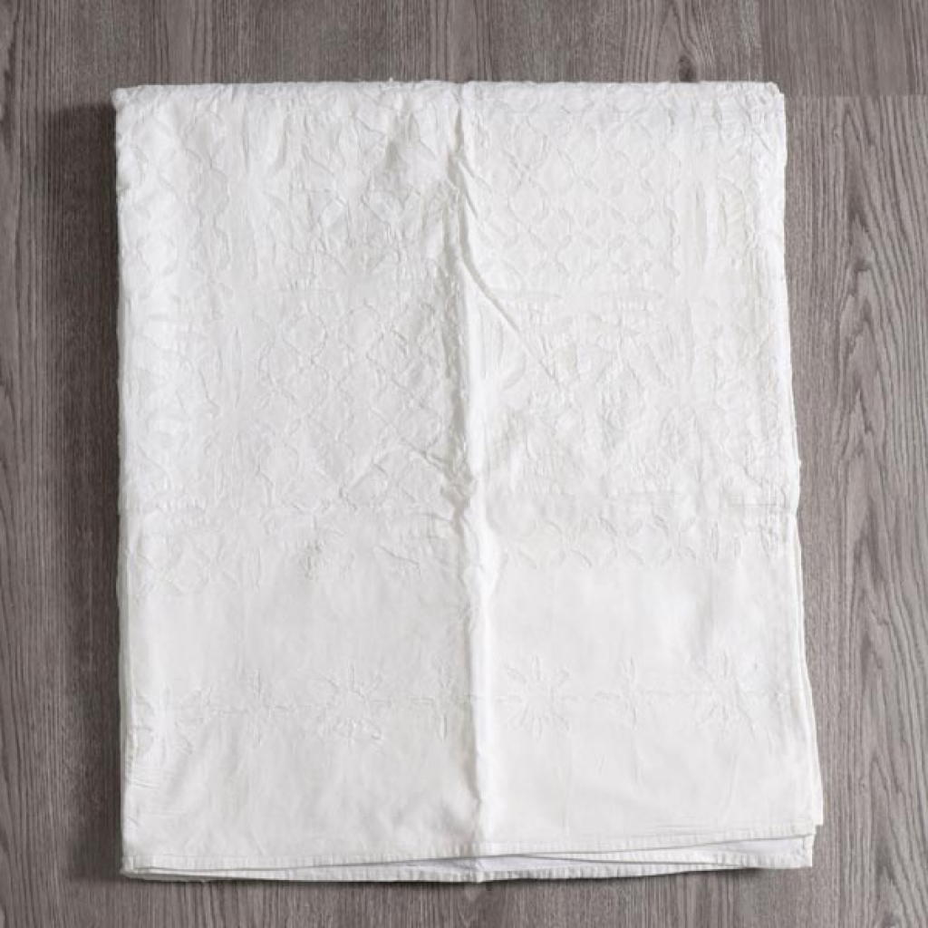 Handmade Antique Design Cut Work Bedsheet