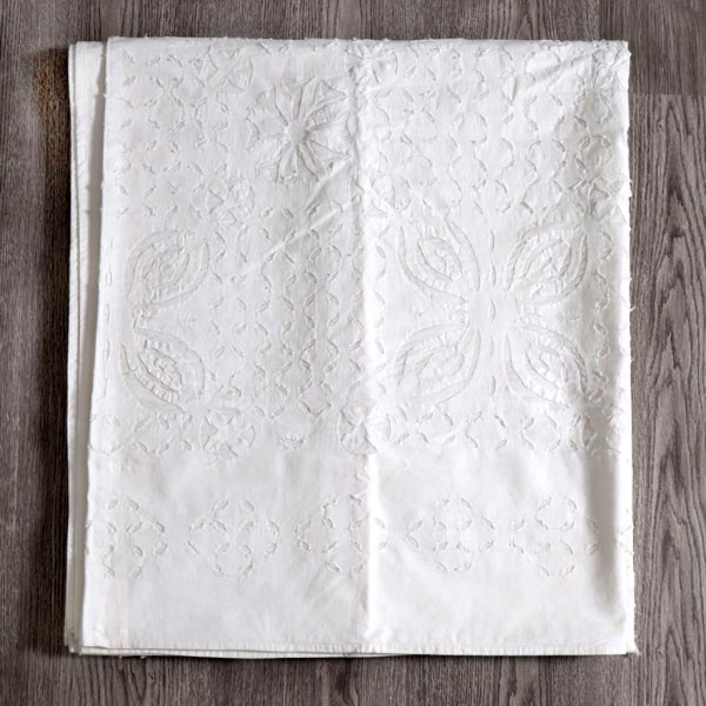 Handmade Antique Design Cut Work Bedsheet