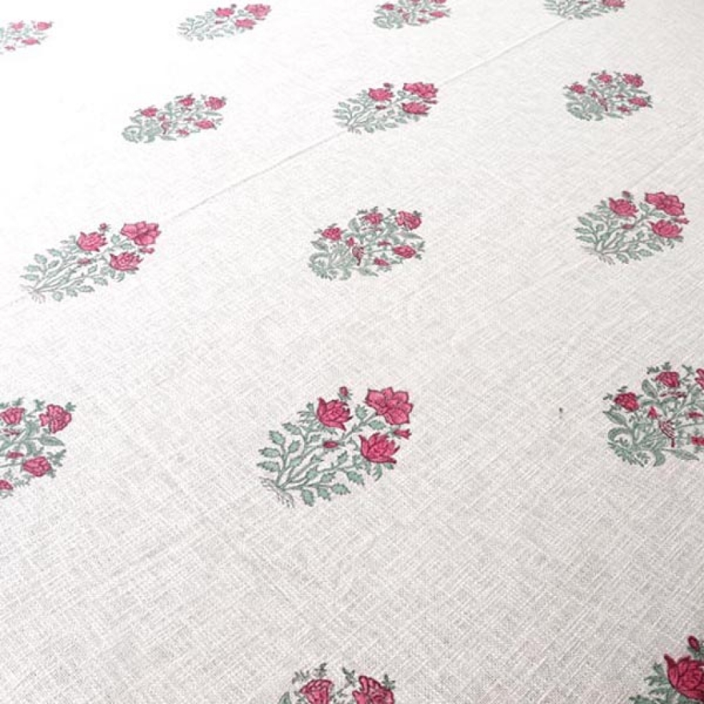 HANDMADE TNT COTTON BLOCK PRINTED BEDCOVER