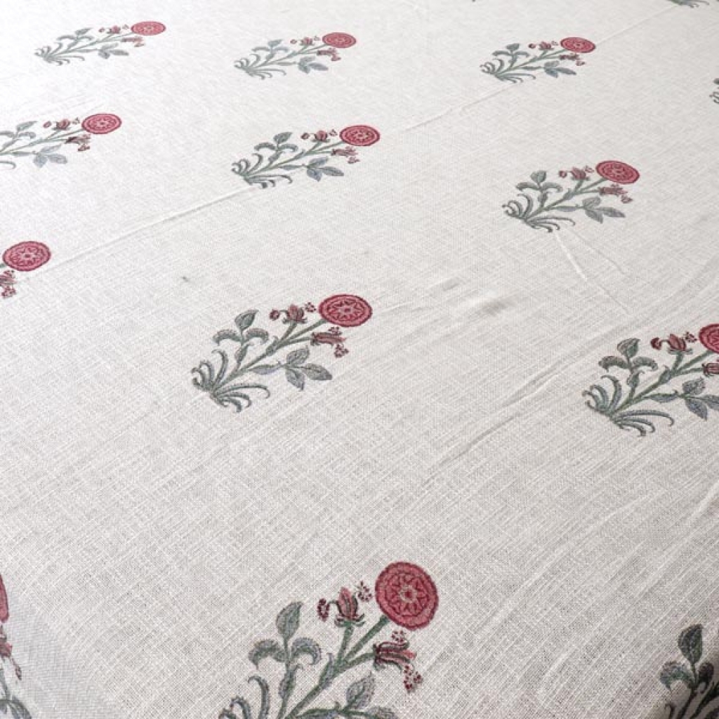 HANDMADE TNT COTTON BLOCK PRINTED BEDCOVER