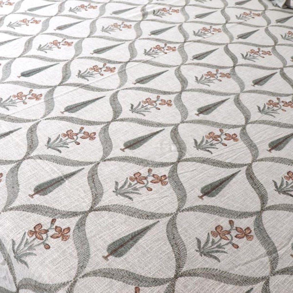 HANDMADE TNT COTTON BLOCK PRINTED BEDCOVER