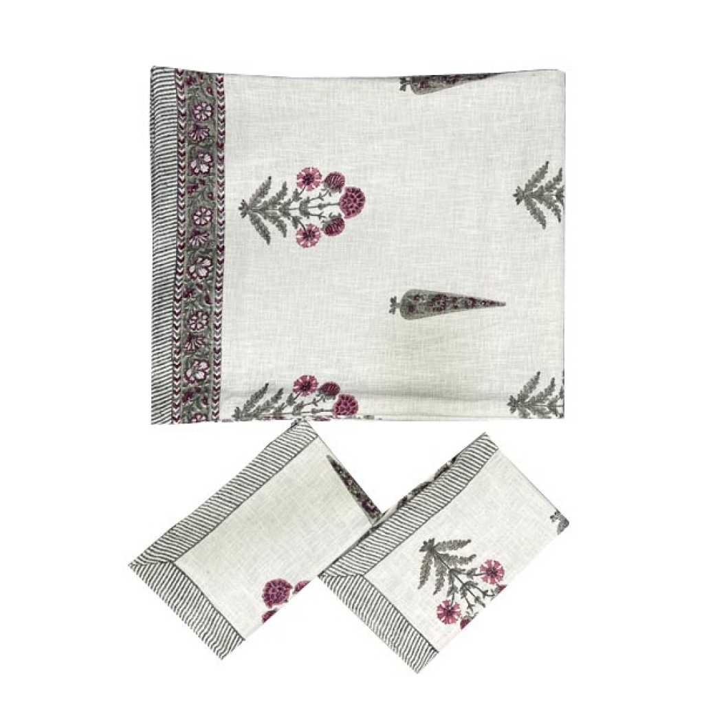 HANDMADE TNT COTTON BLOCK PRINTED BEDCOVER