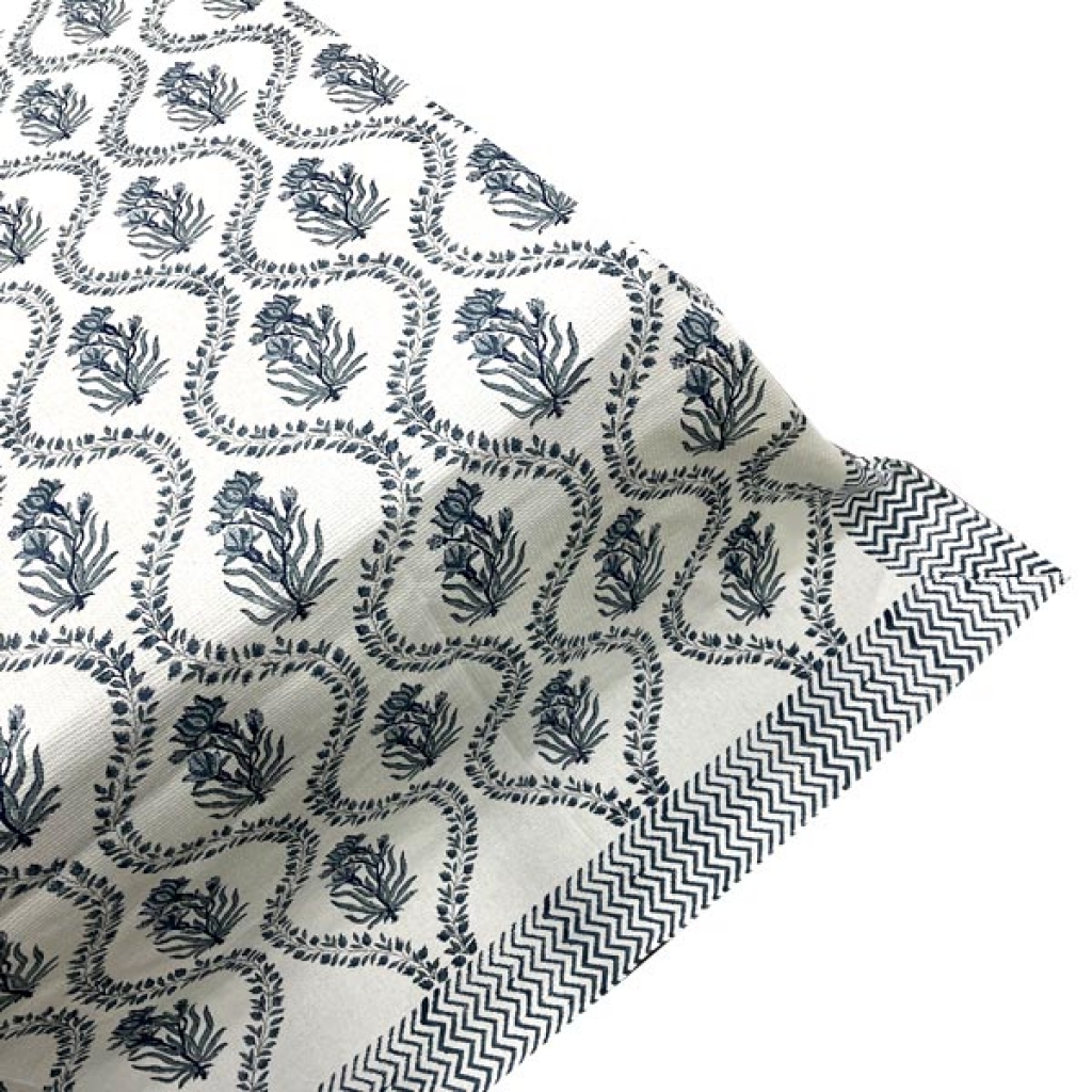 INDIAN WAFFLE COTTON BLOCK PRINTED BEDSHEET