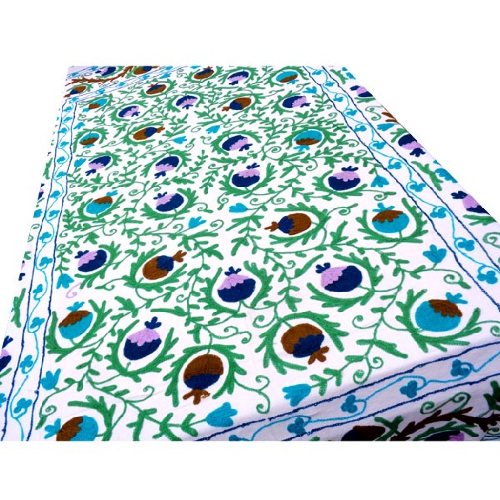 HANDMADE EMBROIDARY WORK COTTON SUZANI BEDCOVER