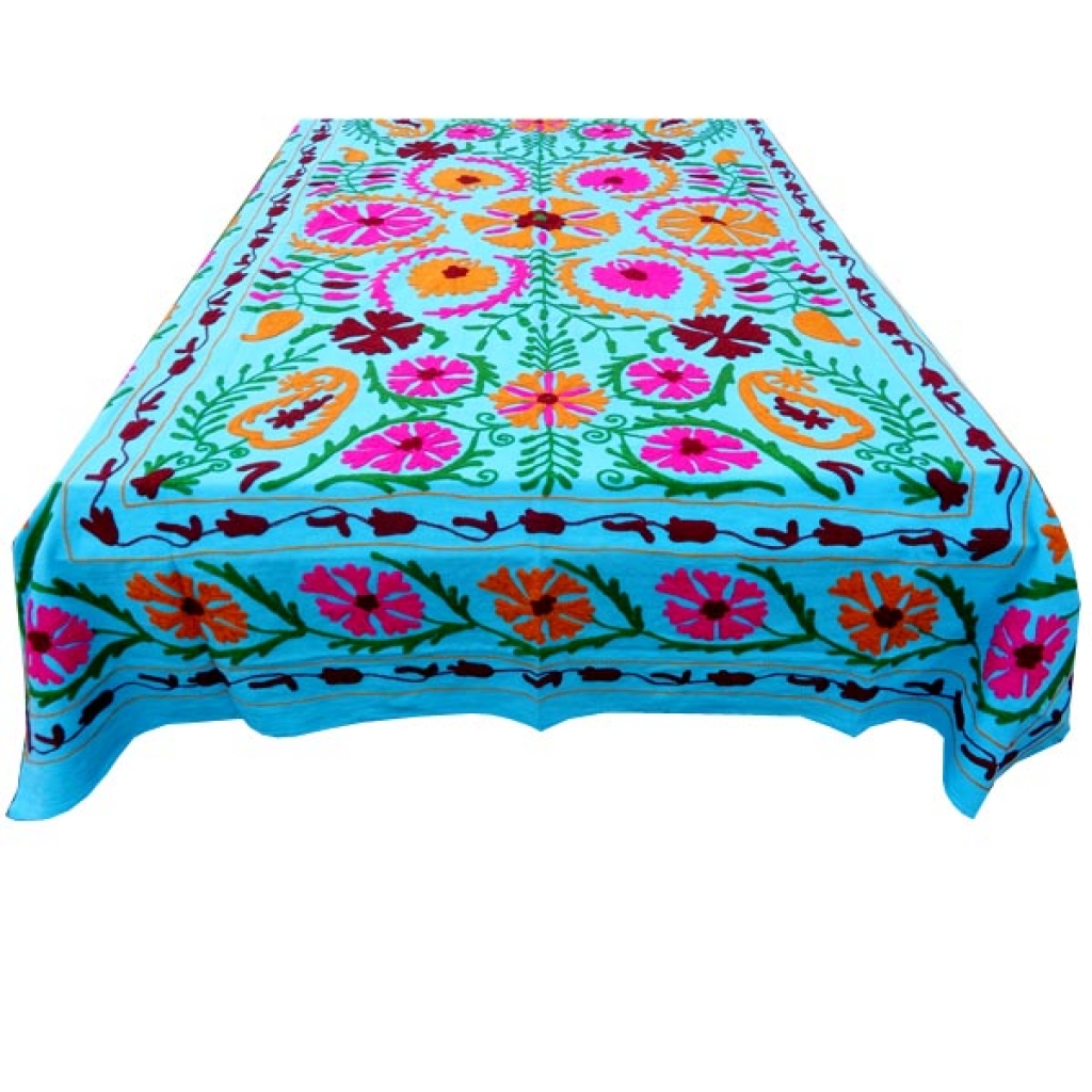 HANDMADE EMBROIDARY WORK COTTON SUZANI BEDCOVER